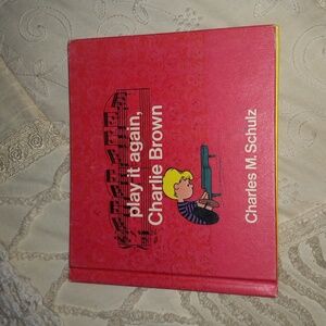 Vintage 1971 Play It Again, Charlie Brown Hardcover Story Book 47 Pages RARE